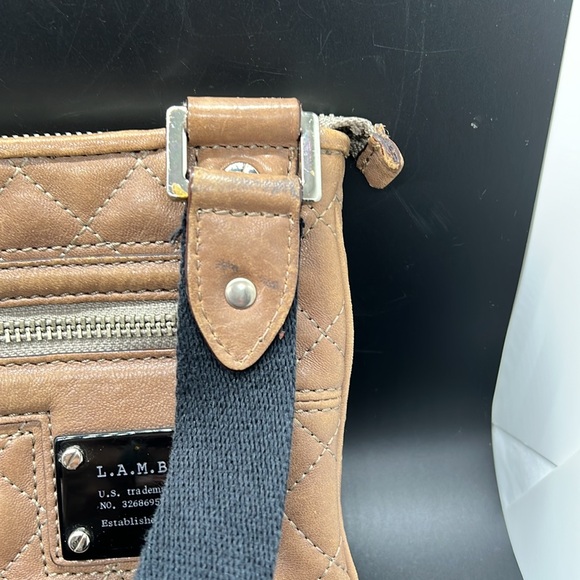 L.A.M.B. Brown leather crossbody bag - Picture 3 of 12